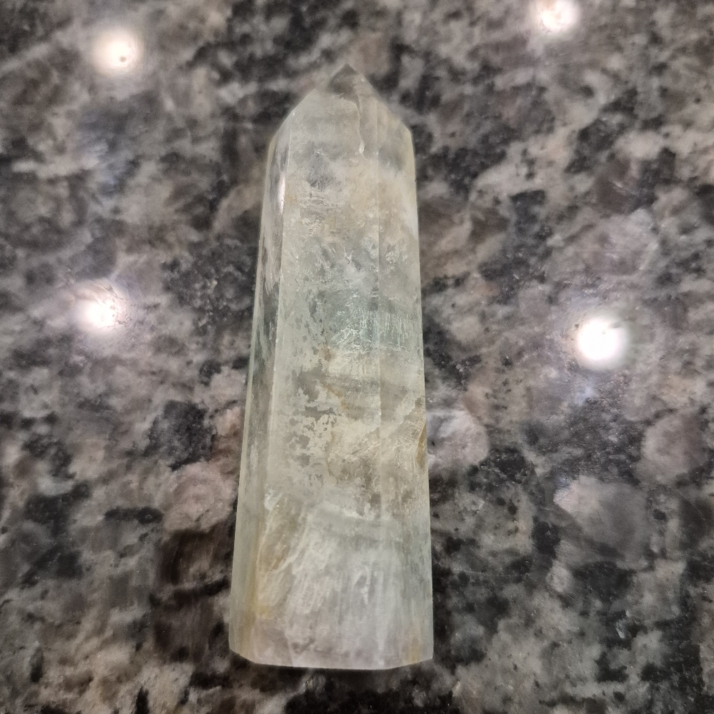Natural Fluorite Crystal Point Obelisk Tower New #S - Picture 8 of 9